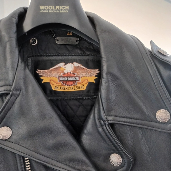 Genuine Harley Davidson Black leather jacket brand new 50th Anniversary - Picture 2 of 5